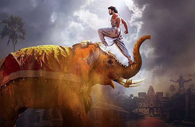 Baahubali 2 The Conclusion (Hindi Dub) Prabhas in elephat